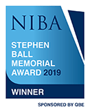 NIBA Stephen Ball Memorial Award 2019 Winner Lisa Carter